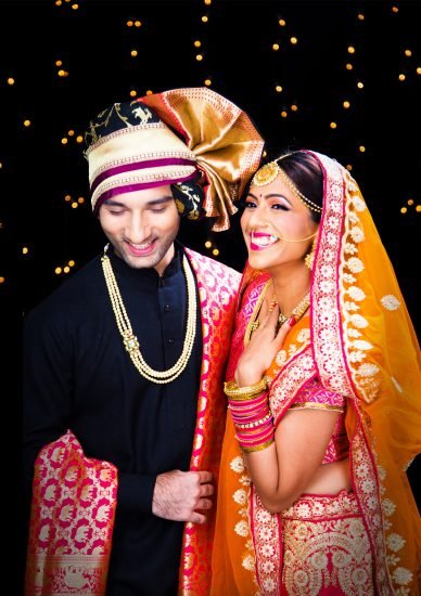 A couple photoshoot during the wedding photography course